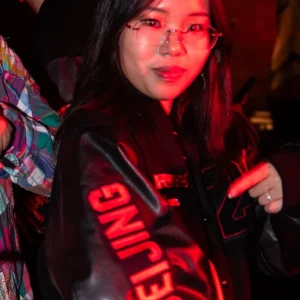 Get Syn Zhuang BEIJING Jordan The One Global Finals Varsity Jacket