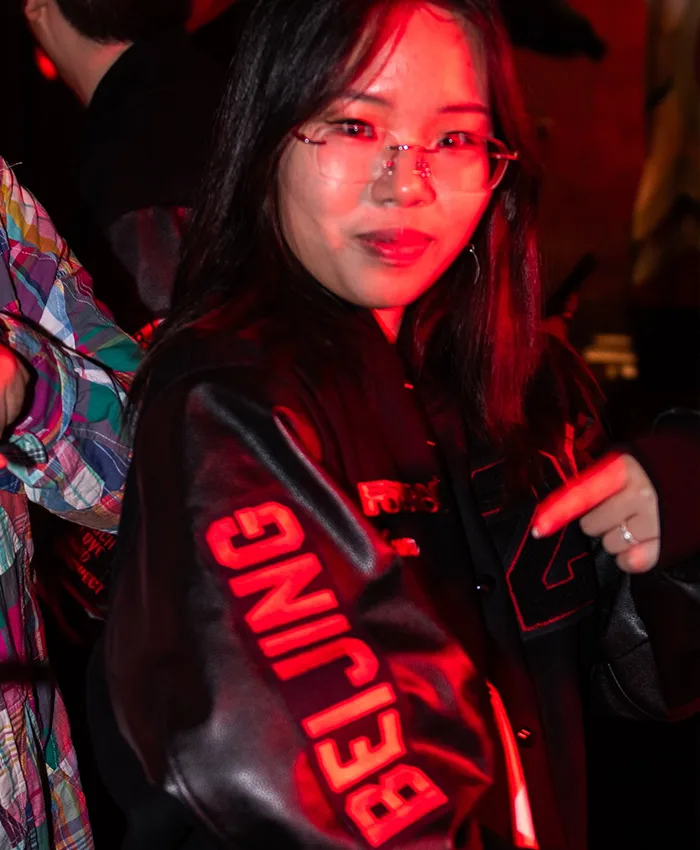 Get Syn Zhuang BEIJING Jordan The One Global Finals Varsity Jacket