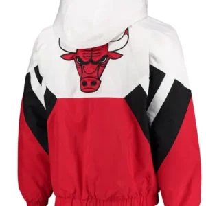 Get The Line-Up Oxford Chicago Bulls Hooded Half-Zip Jacket