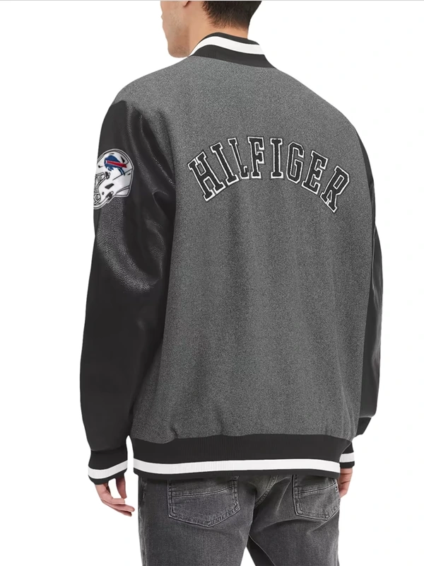 Get Tommy Hilfiger Buffalo Bills Gunner Varsity Jacket