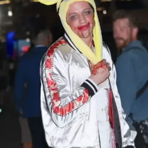 Get Tommy Karate Pete Davidson White Bomber Jacket