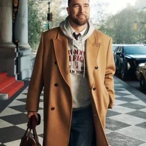 Get Travis Kelce NYC Brown Coat