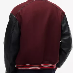 Get Travis Kelce Tommy Hilfiger Mixed-Media Varsity Jacket