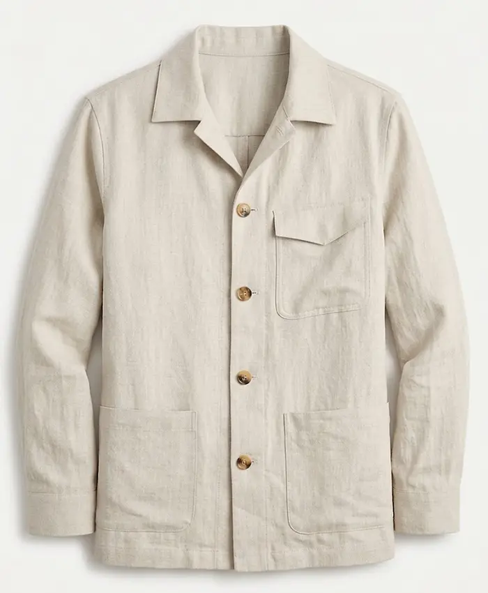 Get US Open Tennis 2026 Ed Westwick Beige Jacket