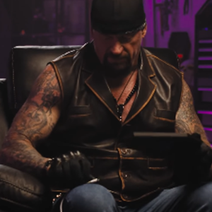 Get Undertaker Looking for Cena Brown Leather Vest