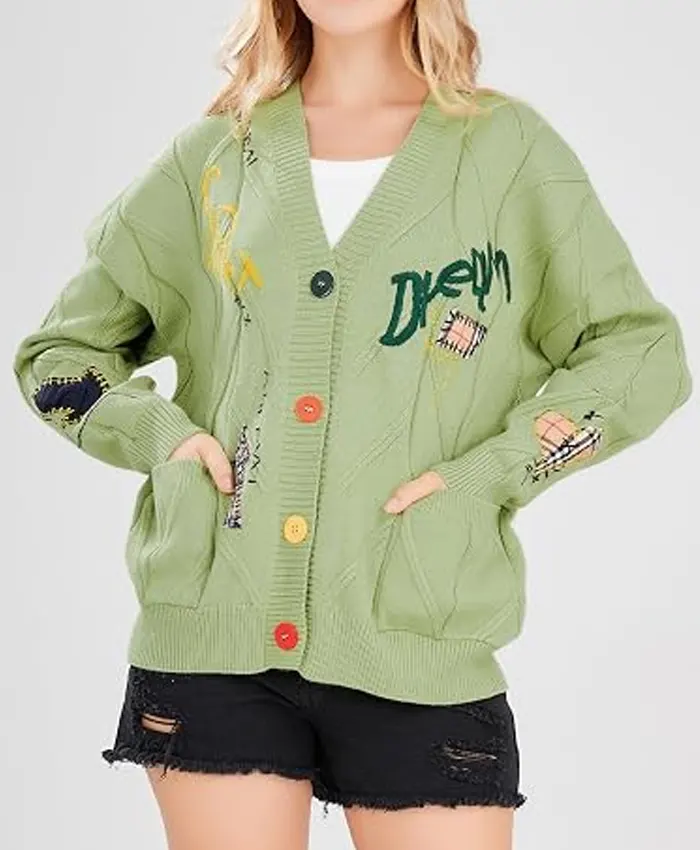 Get Women’s Cable Knit Long Sleeve Cardigan Sweater