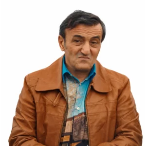 Gorkem Sevindik Brown Leather Jacket