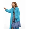 Grande de España 2026 Alexandra Jiménez Blue Cotton Coat
