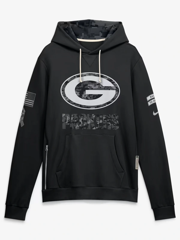Green Bay Packers 2026 Salute to Service Sideline Hoodie
