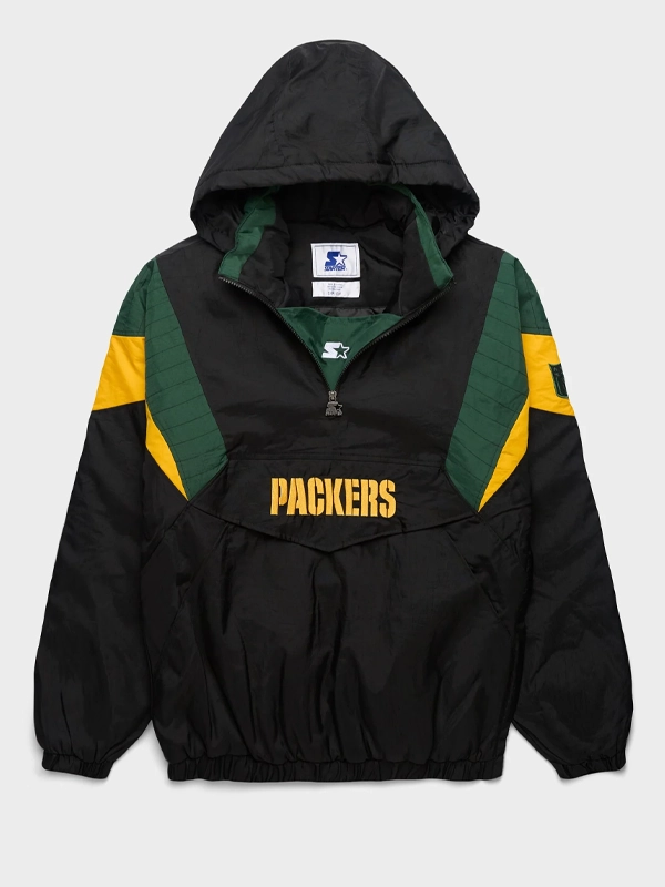 Green Bay Packers Starter Blackout Breakaway Jacket