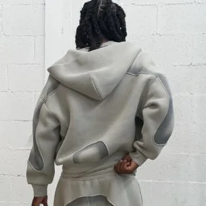 Grey Hooded Jacket