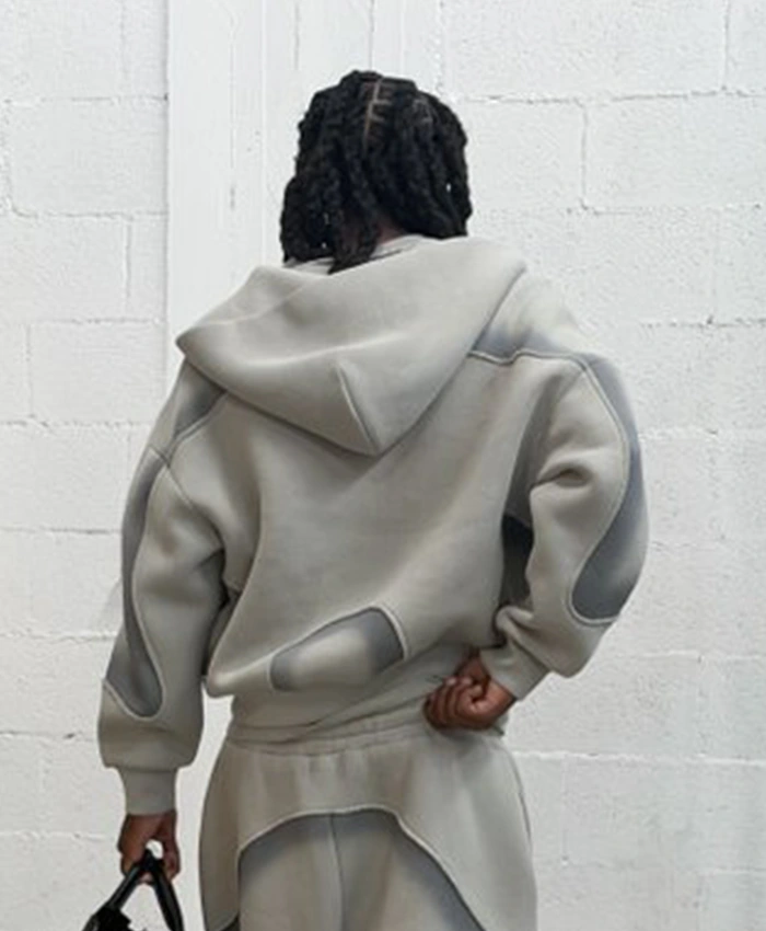 Grey Hooded Jacket