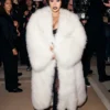 Gucci Spring 2027 Cardi B White Fur Coat