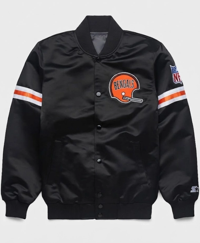 HOMAGE X Starter Bengals Black Satin Jacket