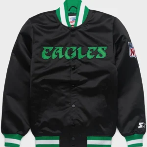 HOMAGE x Starter Eagles Blackout Satin Jacket