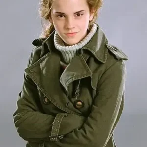 Harry-Potter-Emma-Watson-Green-Trench-Coat