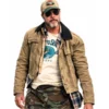 Heart of the Beast 2026 Brad Pitt Brown Cotton Jacket