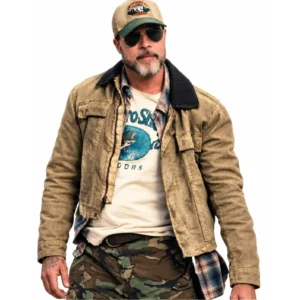 Heart of the Beast 2026 Brad Pitt Brown Cotton Jacket