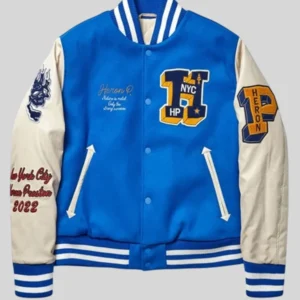Heron Preston Blue Varsity Jacket