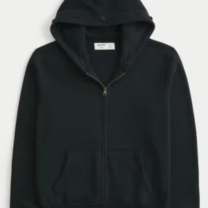 Hollister Black Fur Hoodie For Sale