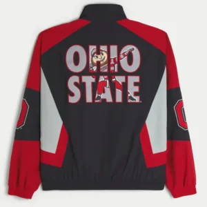 Hollister Ohio State University Buckeyes Windbreaker Jacket