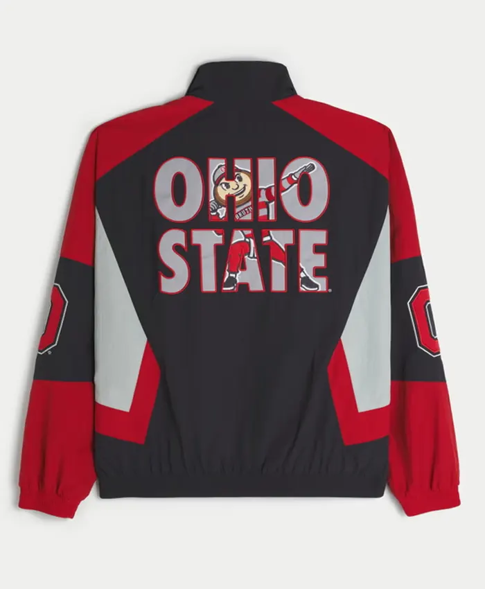Hollister Ohio State University Buckeyes Windbreaker Jacket