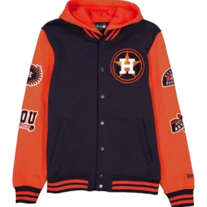 Houston Astros Throwback Patch Letterman Jacket