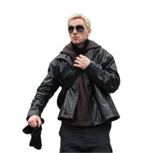 How to Rob a Bank 2026 Nicholas Hoult Black Leather Jacket