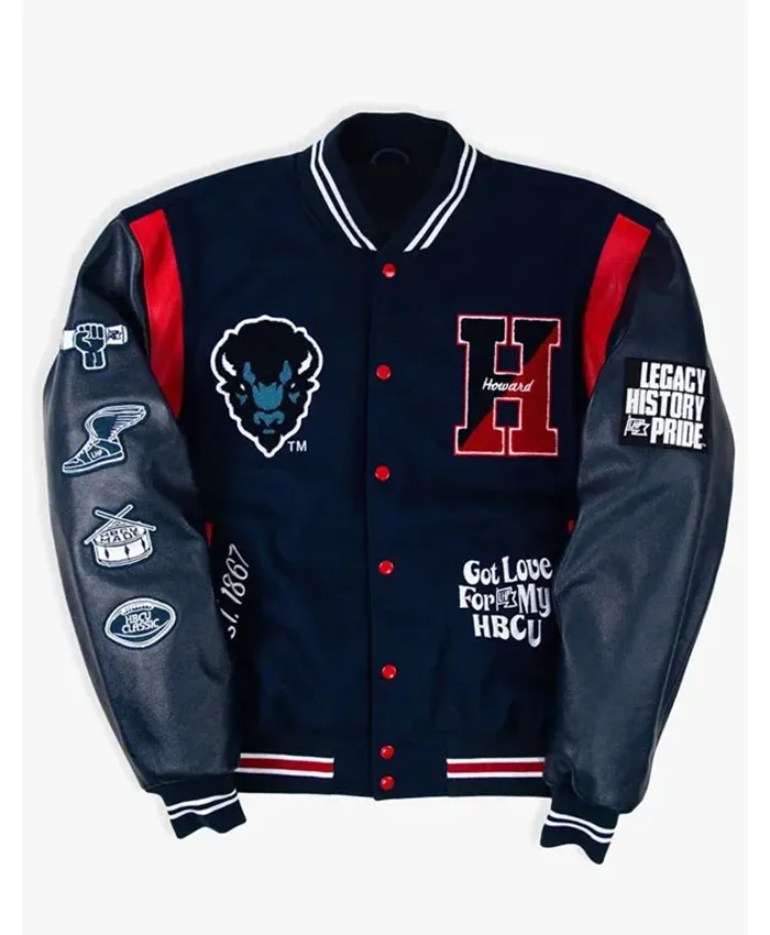 Howard University The Mecca Motto 3.0 Wool Varsity Jacket
