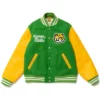 Human Made Green Letterman Varsity Jacket