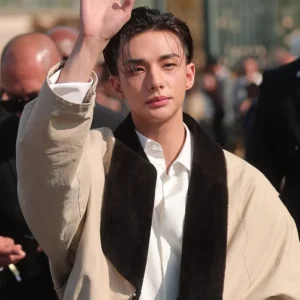 Hyunjin Dior SS27 Show Beige Cotton Jacket