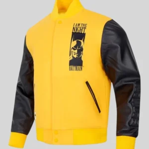 I Am The Night x Batman Wool Varsity Jacket