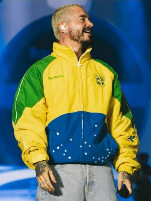 J Balvin Rock Show In Rio Windbreaker Jacket