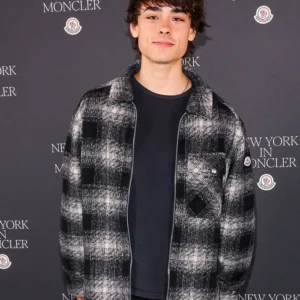 Jacob Whiteduck-Lavoie NYFW Event Plaid Jacket