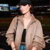 Jaimie Alexander MLB Yankees Brown Zip-Up Jacket