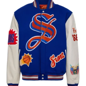 Jeff Hamilton Phoenix Suns Wool & Leather Varsity Jacket