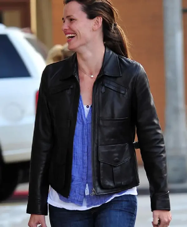 Jennifer Garner Leather Jackett