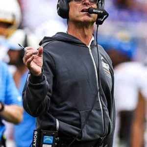 Jim Harbaugh 2026 Los Angeles Chargers Zip Hoodie
