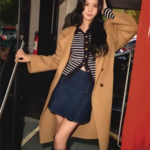 Jisoo Tommy Hilfiger Classic Wool-Blend Coat