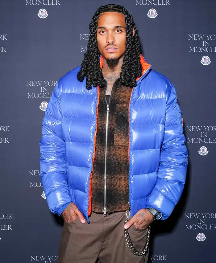 Jordan Clarkson New York Fashion Week Blue Puffer Jacket