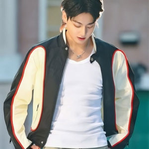 Jungkook 3d Song Black And White Jacket