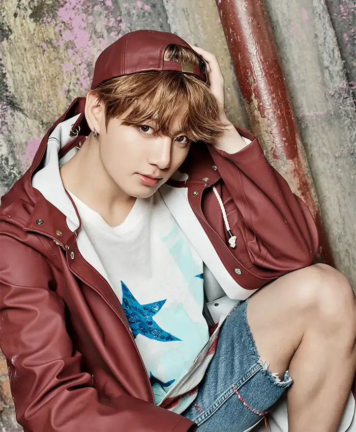 Jungkook BTS Hooded Brown Leather Jacket