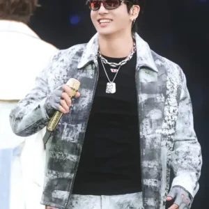 Get Jungkook BTS World Tour ARIRANG Chicago Diesel Jacket For Sale
