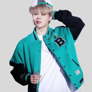 K-Pop BTS Jungkook Army Zip Baseball Logo Letterman Jacket