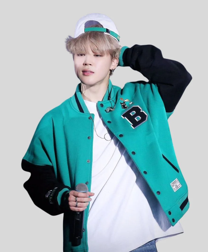 K-Pop BTS Jungkook Army Zip Baseball Logo Letterman Jacket