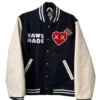 Kaws x Human Made Navy Varsity Jacket