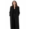 Keri Russell The Diplomat S4 Black Long Coat