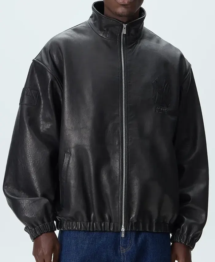 Kith New York Yankees Leather Ames Jacket Shop Now