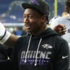 Lamar Jackson 2026 Baltimore Ravens Sideline Hoodie