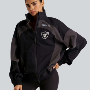 Las Vegas Raiders lululemon Women’s Black Ventilated Oversized Track Jacket